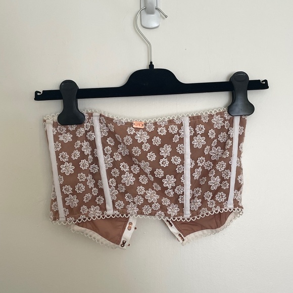 For Love and Lemons Lace Corset Tube Top - Picture 6 of 8